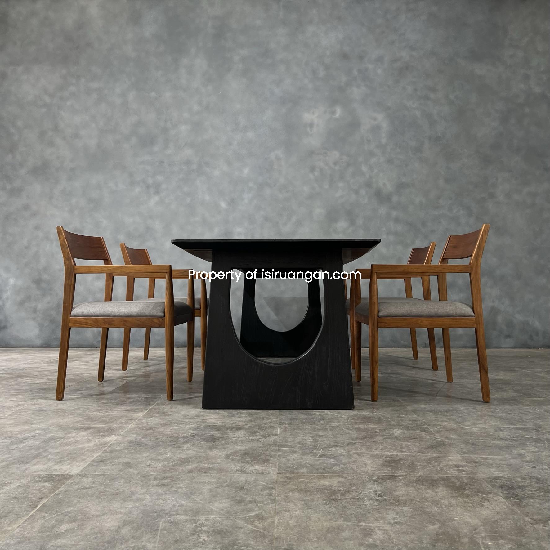 Meja Makan Kayu Jati Rustic meja kayu jati rustic