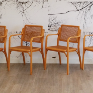 Golden Rattan Dining Chair