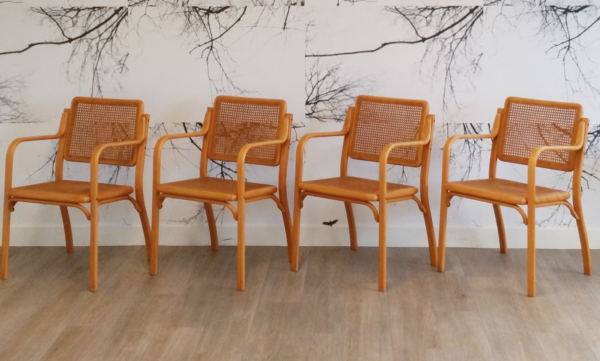 Golden Rattan Dining Chair
