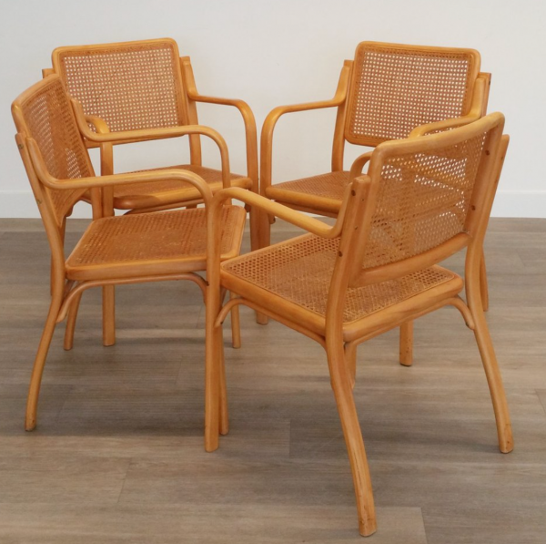 Golden Rattan Dining Chair - Gambar 2