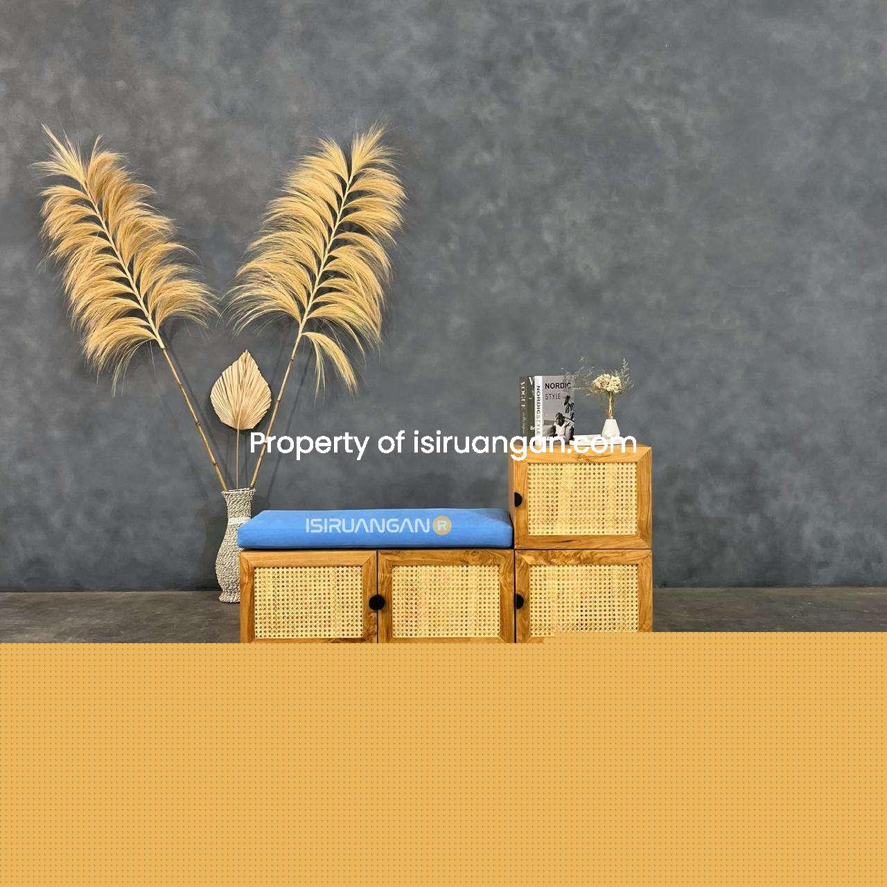 Rak Sepatu Rotan rak sepatu rotan nurul