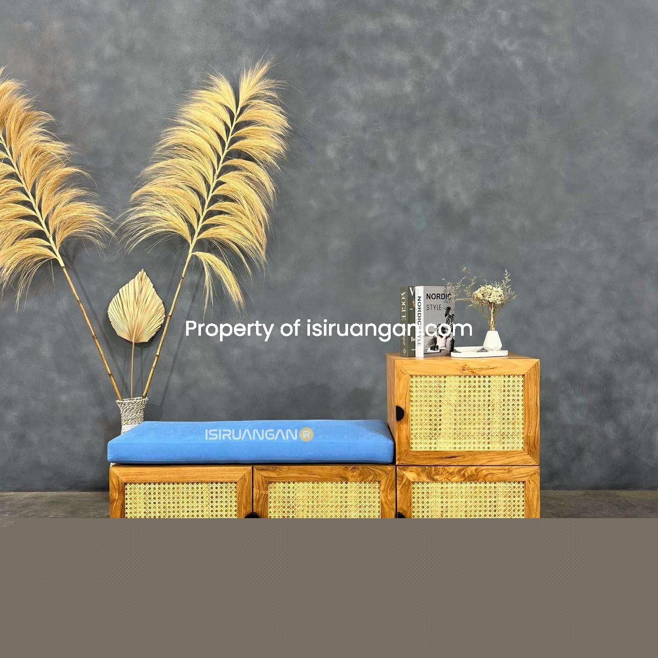 Rak Sepatu Rotan rak sepatu rotan nurul