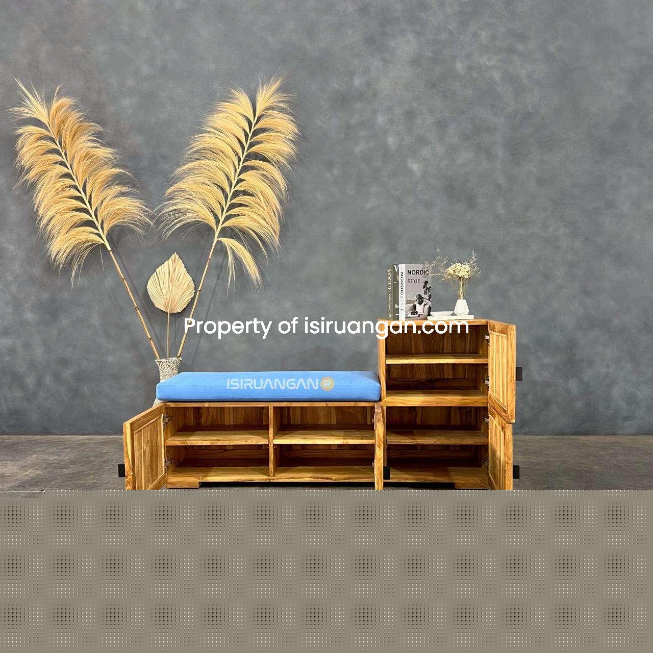 Rak Sepatu Rotan rak sepatu rotan nurul