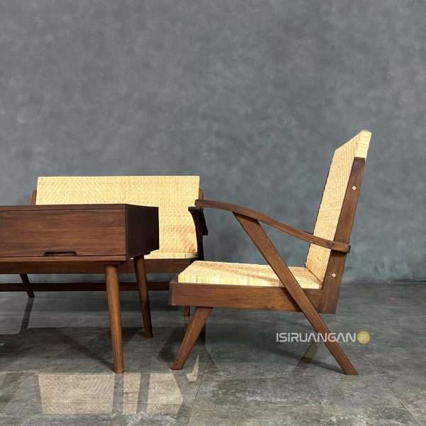 set meja tamu rotan