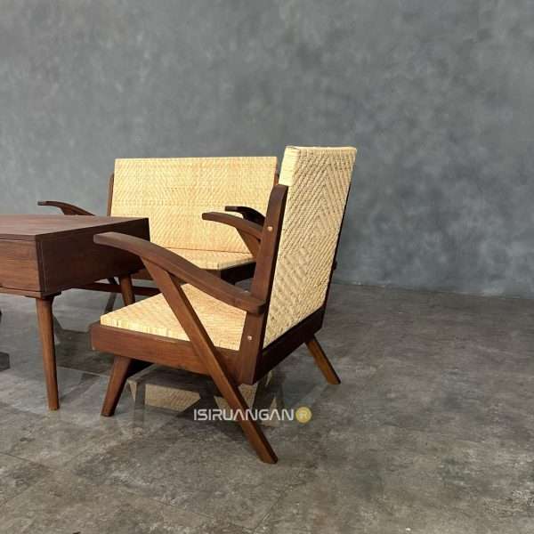 set meja tamu rotan