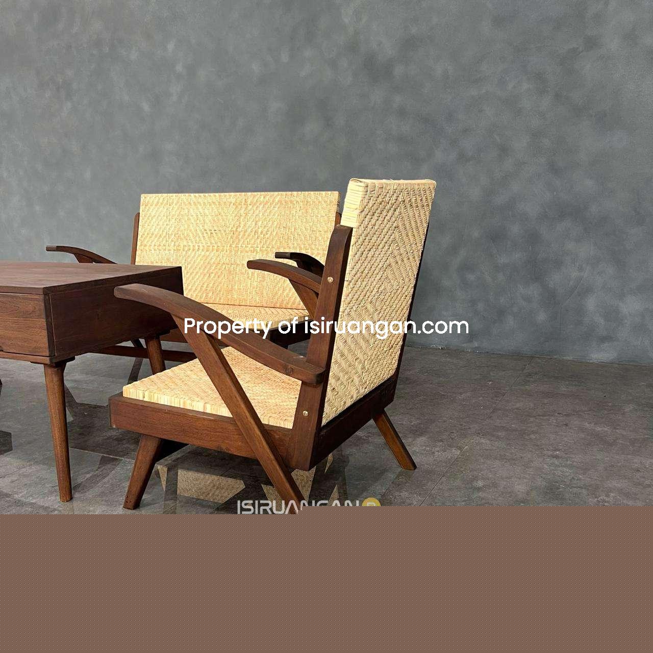 Set Meja Tamu Retro set meja tamu rotan