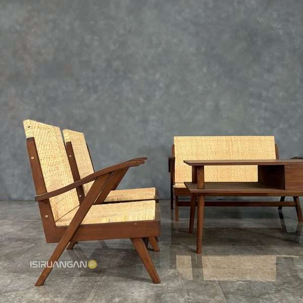 set meja tamu rotan