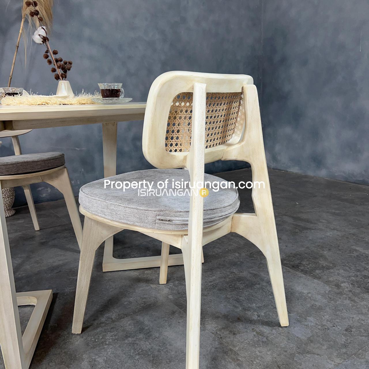 Meja Makan Minimalis Orazio Oval kursi defne