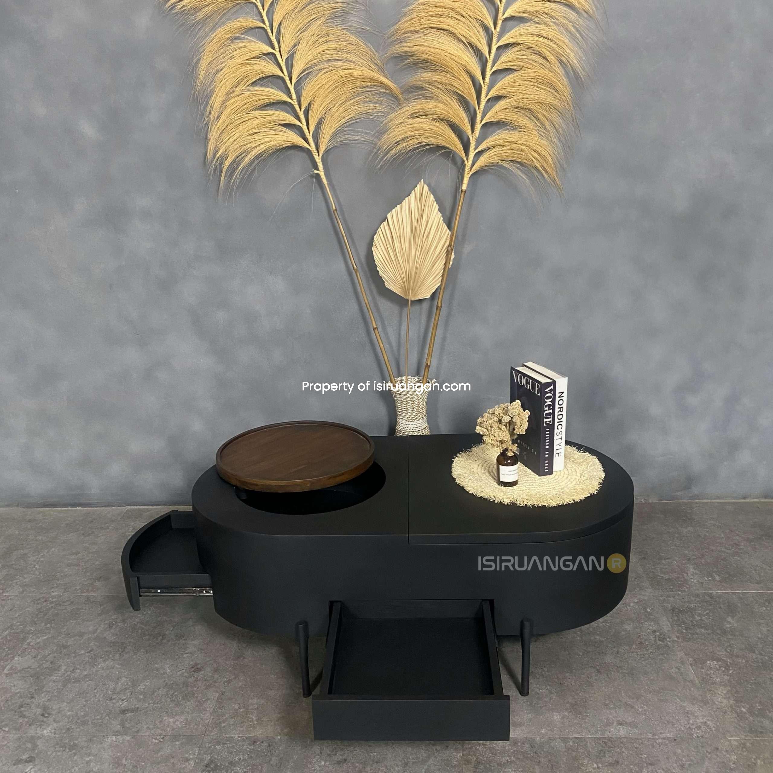 Meja Tamu unik Kayu Jati Plorvis Coffe Table Plorvis