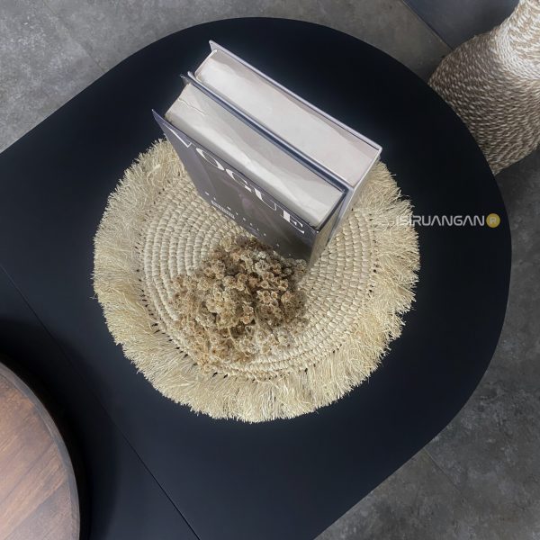 Meja Tamu unik Kayu Jati Plorvis