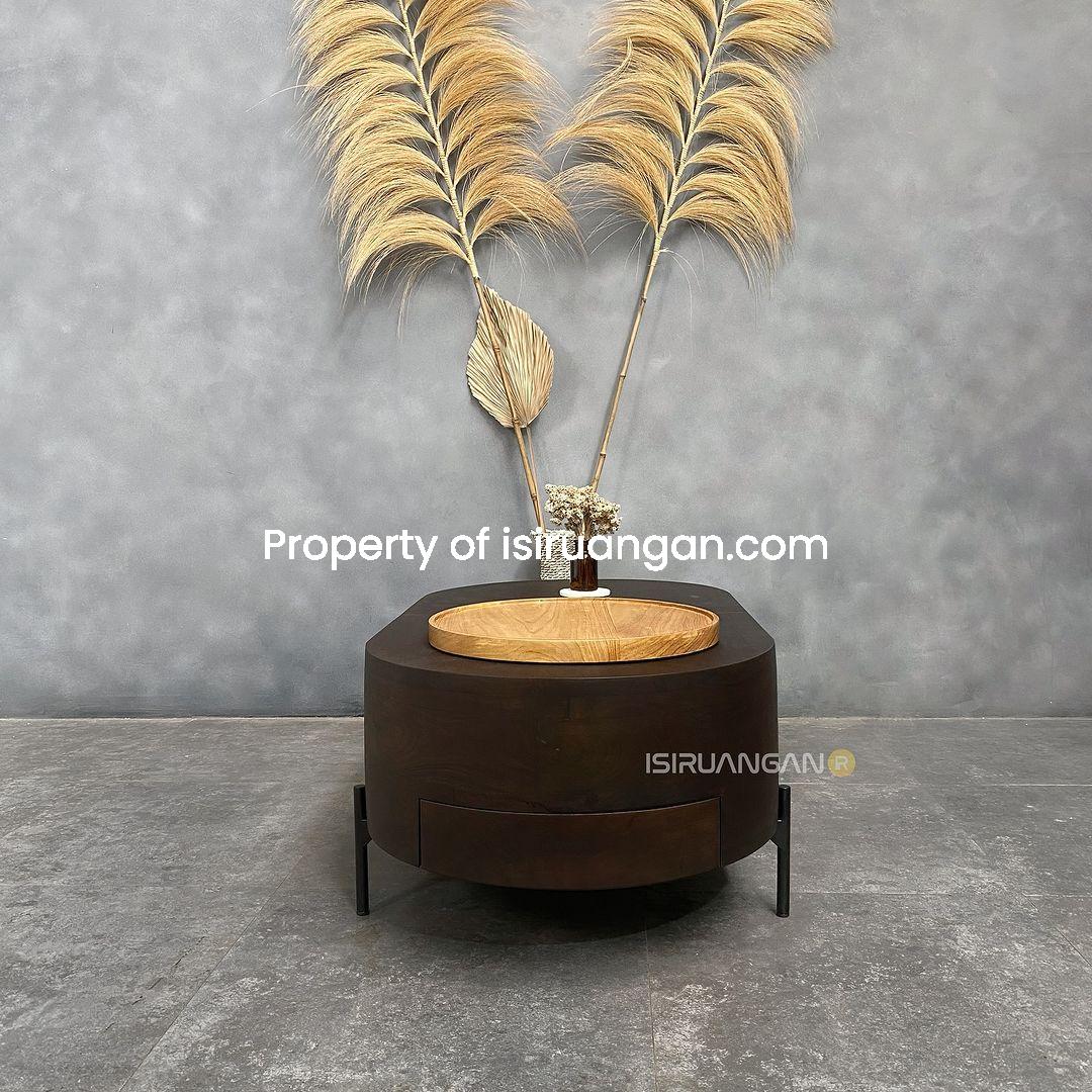 Meja Tamu unik Kayu Jati Plorvis Coffe Table Plorvis