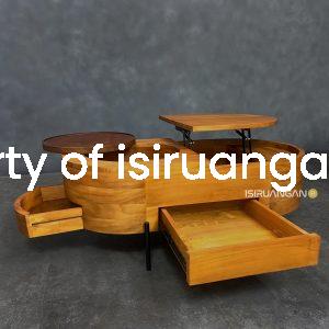 isiruangan Meja Tamu unik Kayu Jati Plorvis